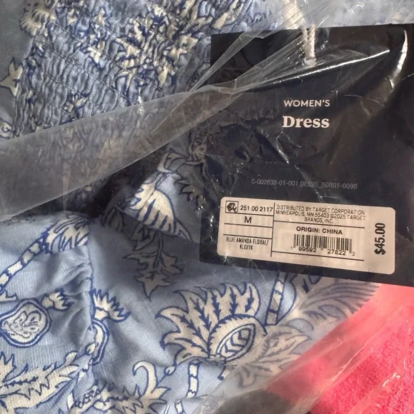 Roller Rabbit x Target Floral Vines Drop Waist Midi A-Line Dress - Picture 6 of 7